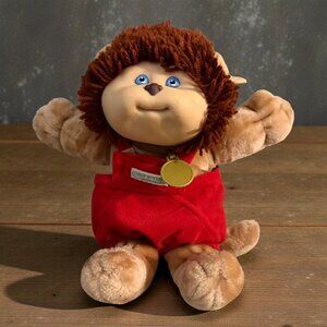 Koosas Plush Vintage 1983 Cabbage Patch Kids Coleco Doll w/Red Overalls Outfit